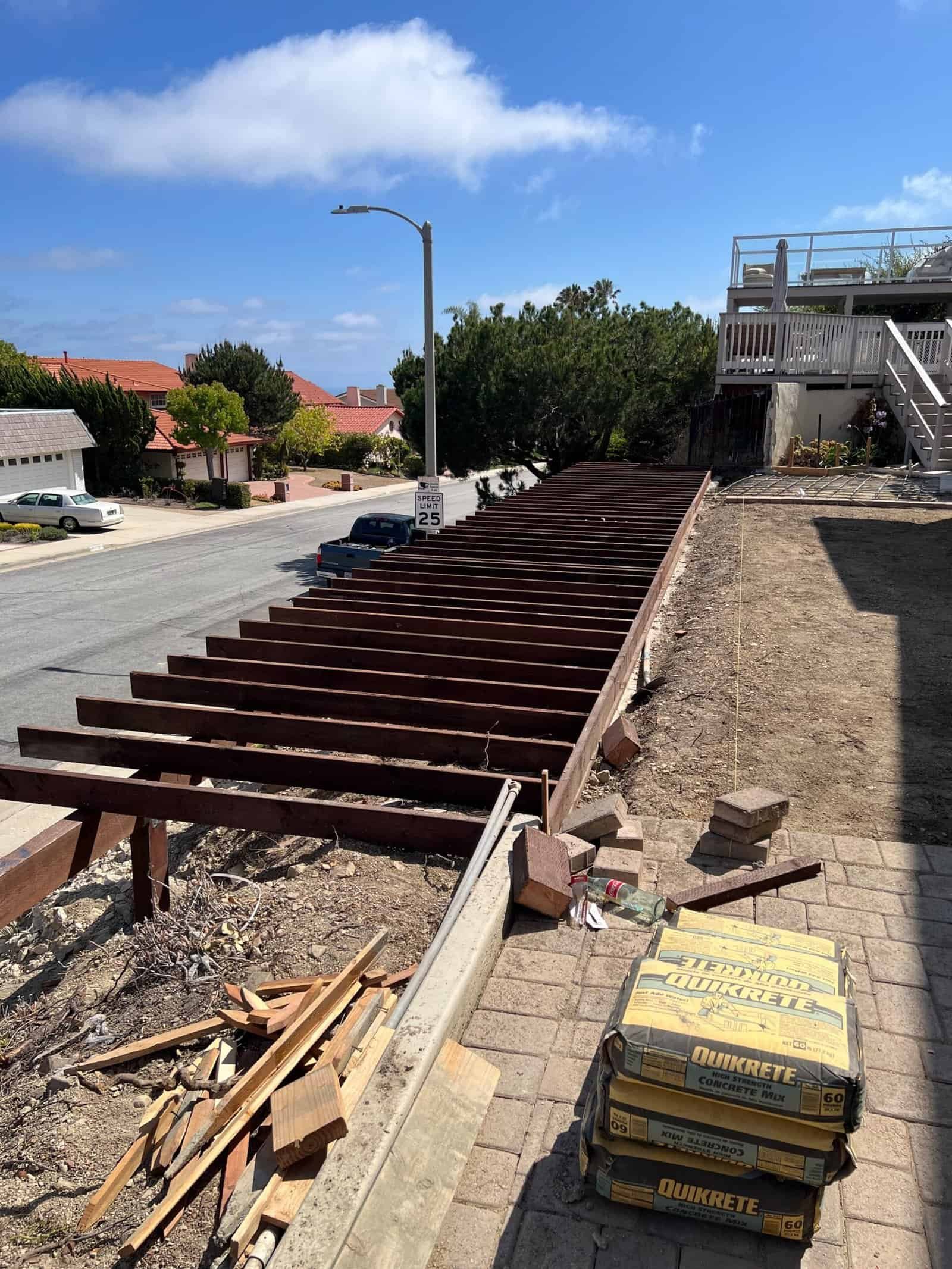 Building a wooden deck for a residential property by D/J Construction Inc.